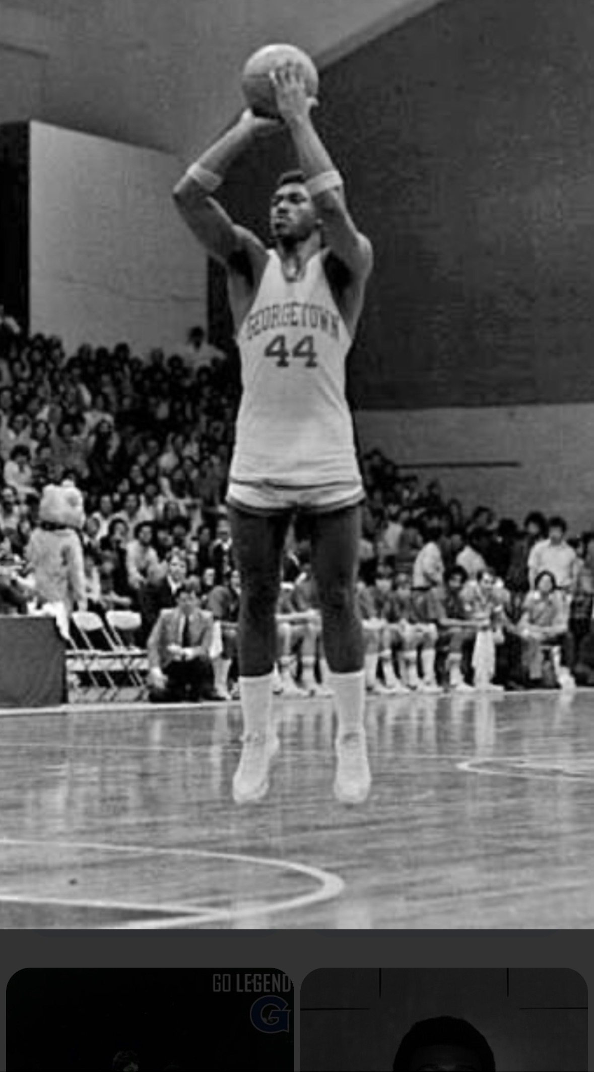 John Duren shooting for Georgetown University